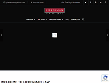 Tablet Screenshot of liebermanlawoffice.com